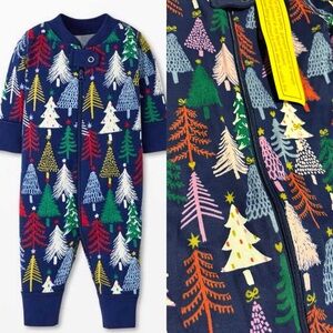 Hanna Andersson Baby Holiday Zip Sleeper. Size 2t.